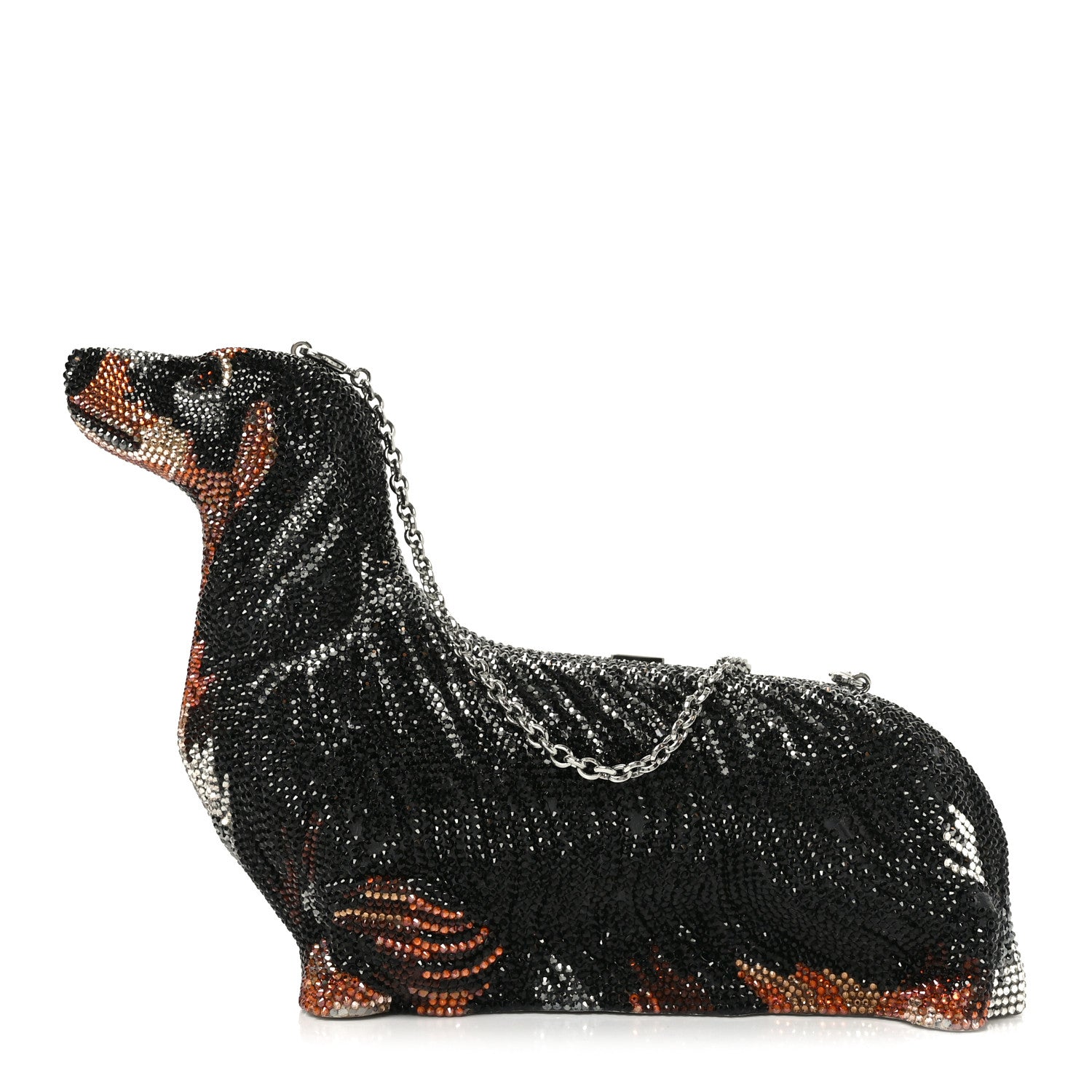 Judith Leiber Crystal Romeo Dachshund Minaudiere Clutch 1 of 9