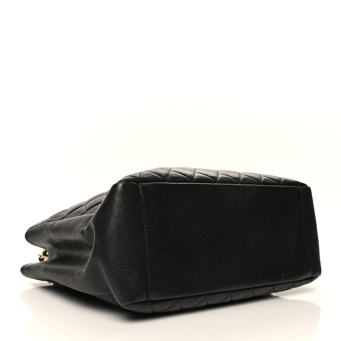 Caviar Quilted Grand Shopping Tote GST Black