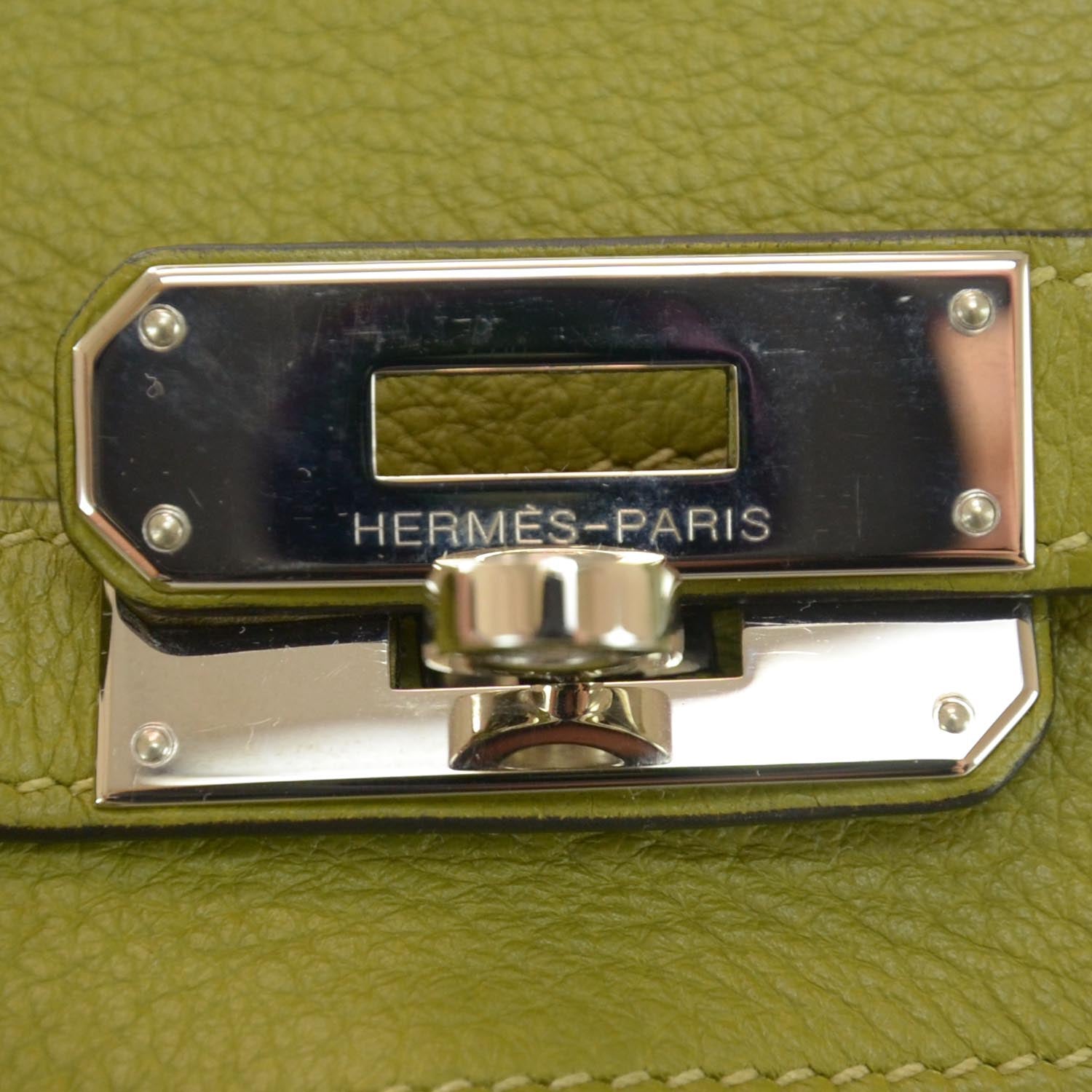 Hermes Taurillon Clemence BIRKIN 35 Vert Chartreuse 5 of 9