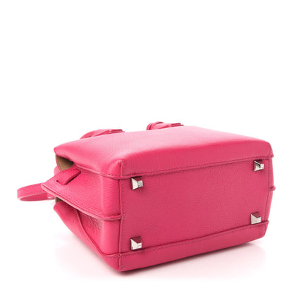 MCM Grained Calfskin X-Mini Milla Tote Beetroot Pink 4 of 7