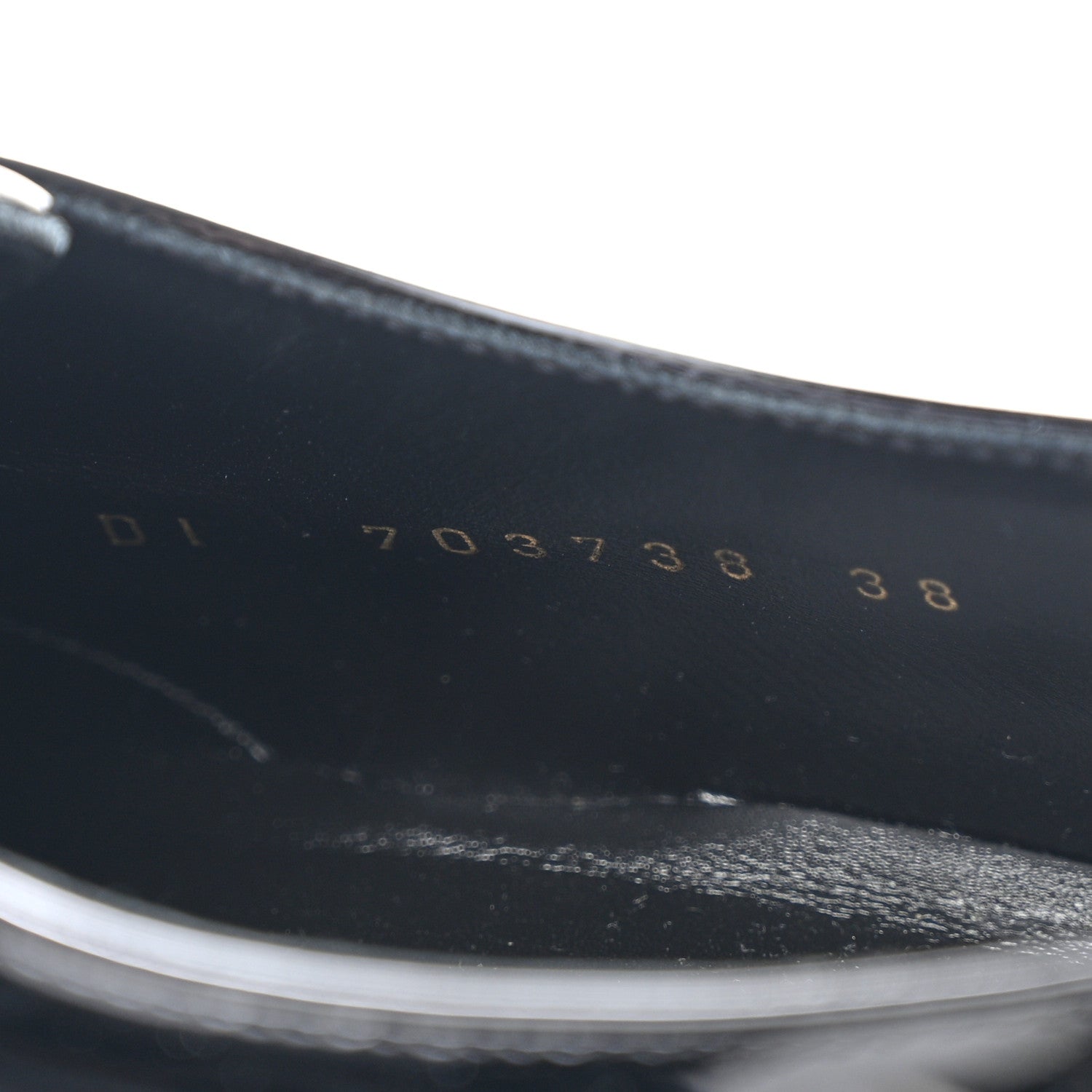 Saint Laurent Patent Baltimora Lace Up Derby Shoes 38 Black 8 of 8
