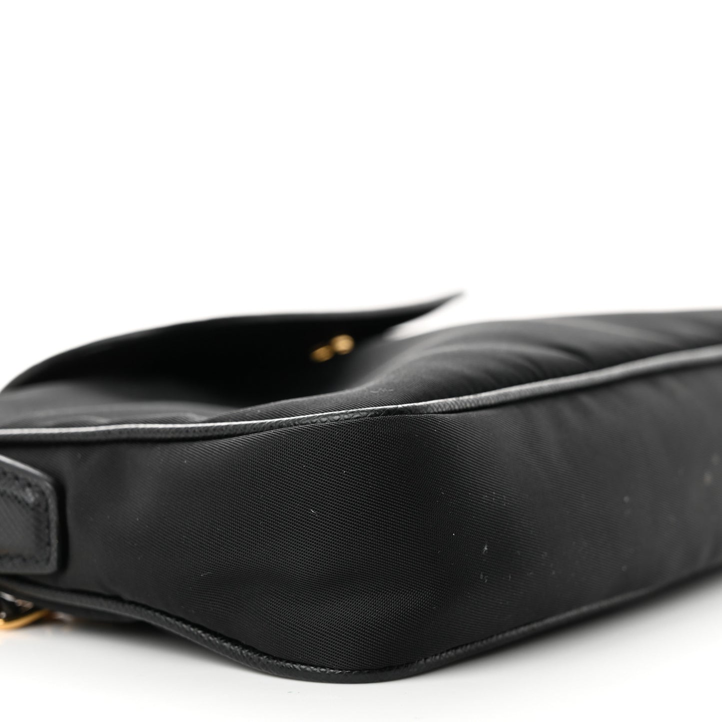 Tessuto Nylon Saffiano Crossbody Bag Black