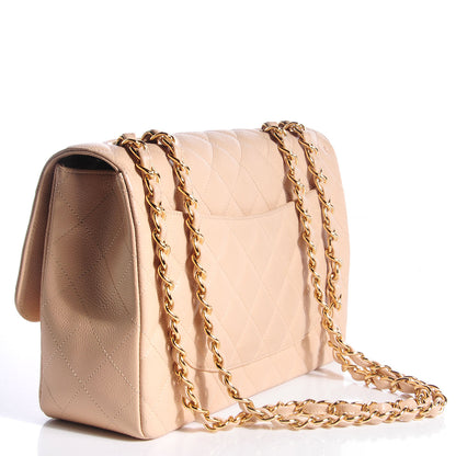 Chanel Caviar Jumbo Single Flap Beige Clair 3 of 7