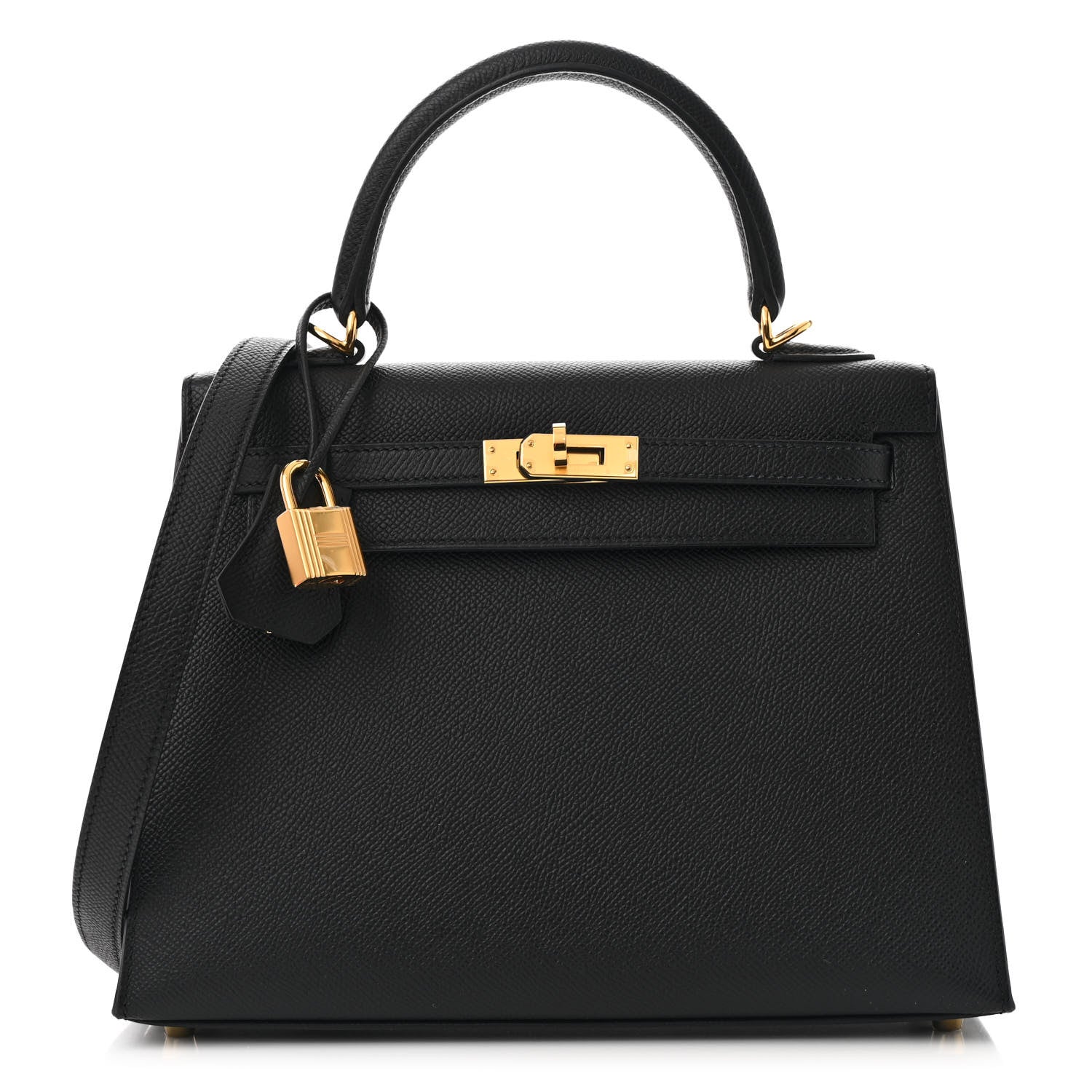 Hermes Epsom Kelly Sellier 25 Black 1 of 11