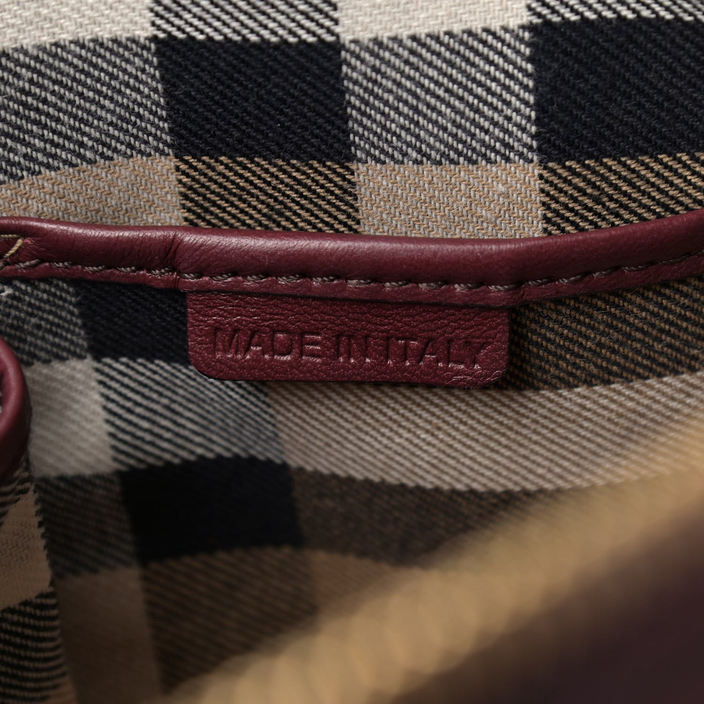 Calfskin Small Orchard Bowling Bag Burgundy Red