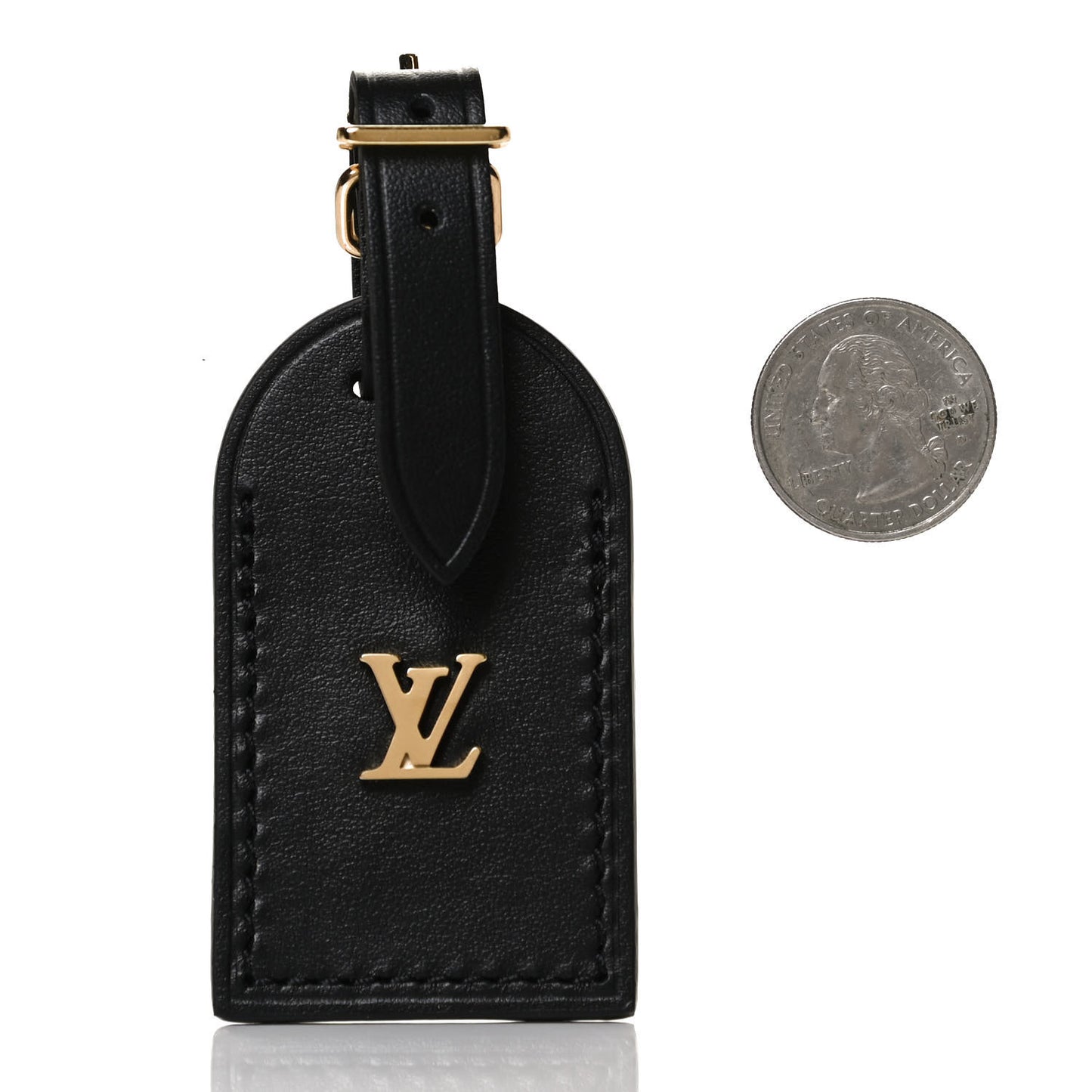 Calfskin Odeon Bag Charm Black