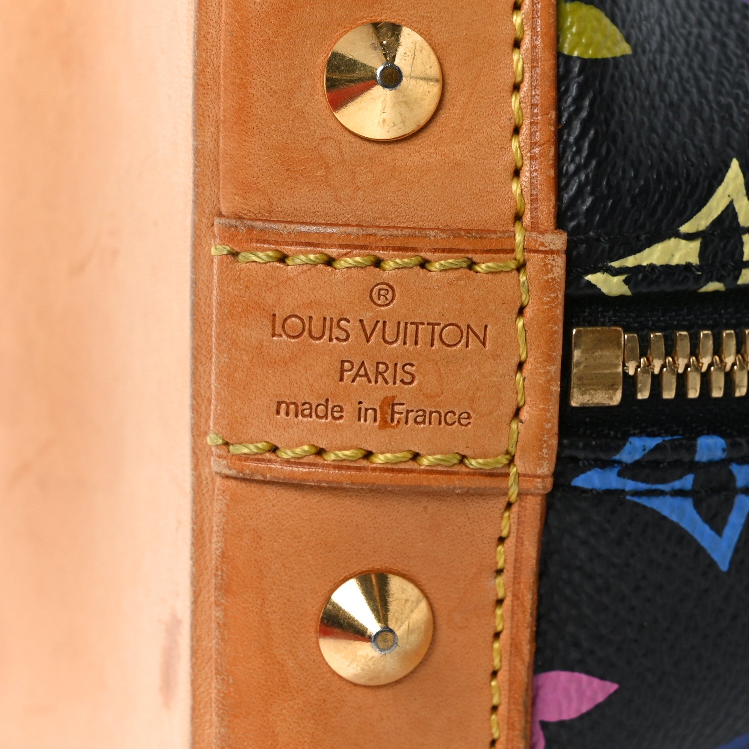 Louis Vuitton Monogram Multicolor Alma Black 6 of 10