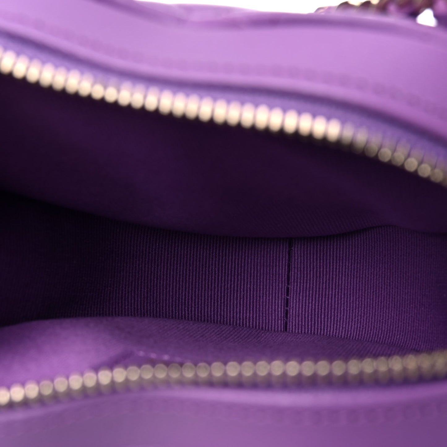 Lambskin Quilted CC In Love Heart Clutch With Chain Purple