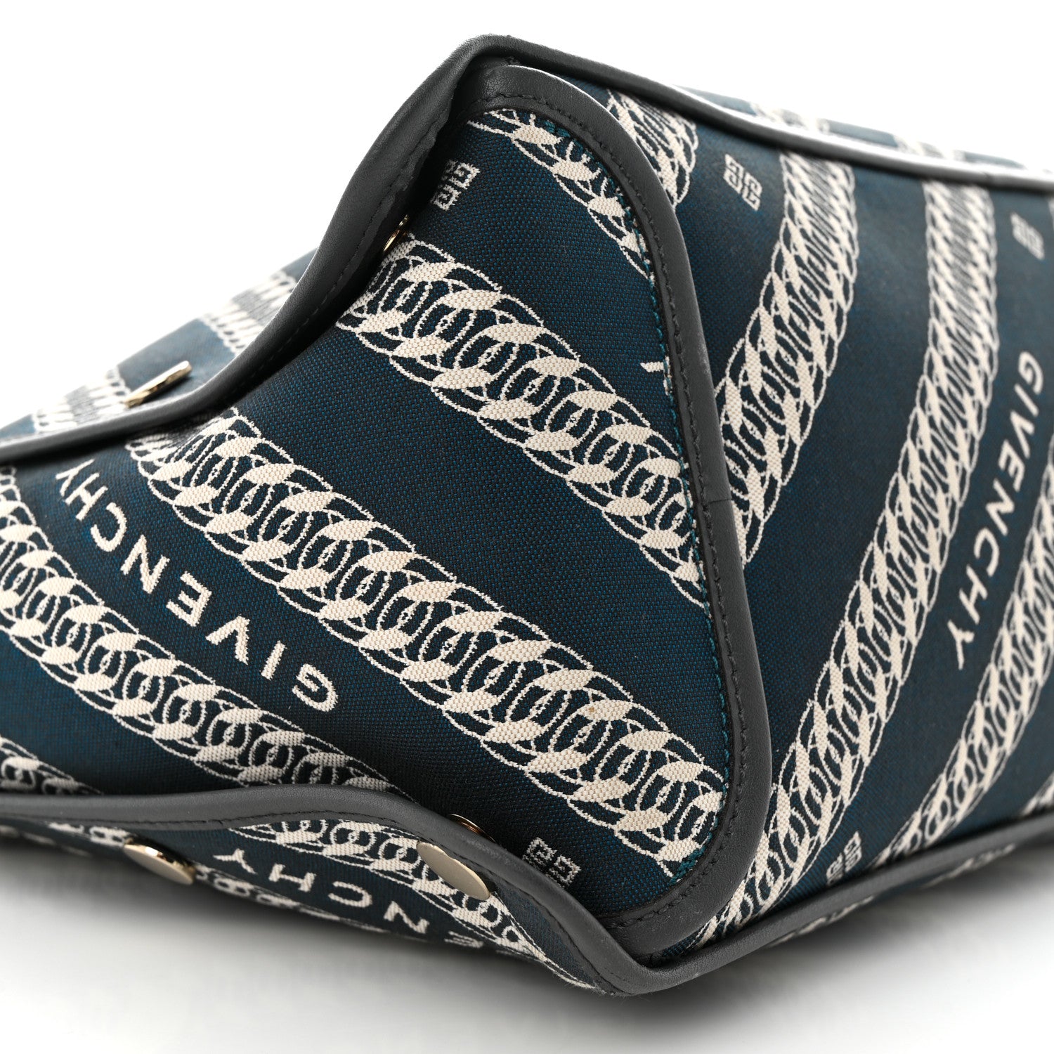 Givenchy Canvas Jacquard Medium Bond Tote Oil Blue 10 of 12