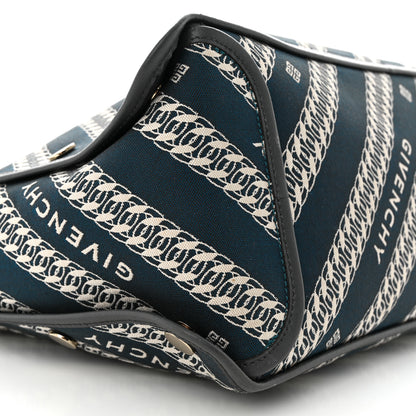 Givenchy Canvas Jacquard Medium Bond Tote Oil Blue 10 of 12