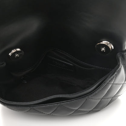 Chanel Calfskin Quilted CC Uniform Flap Belt Bag Black 2 of 9