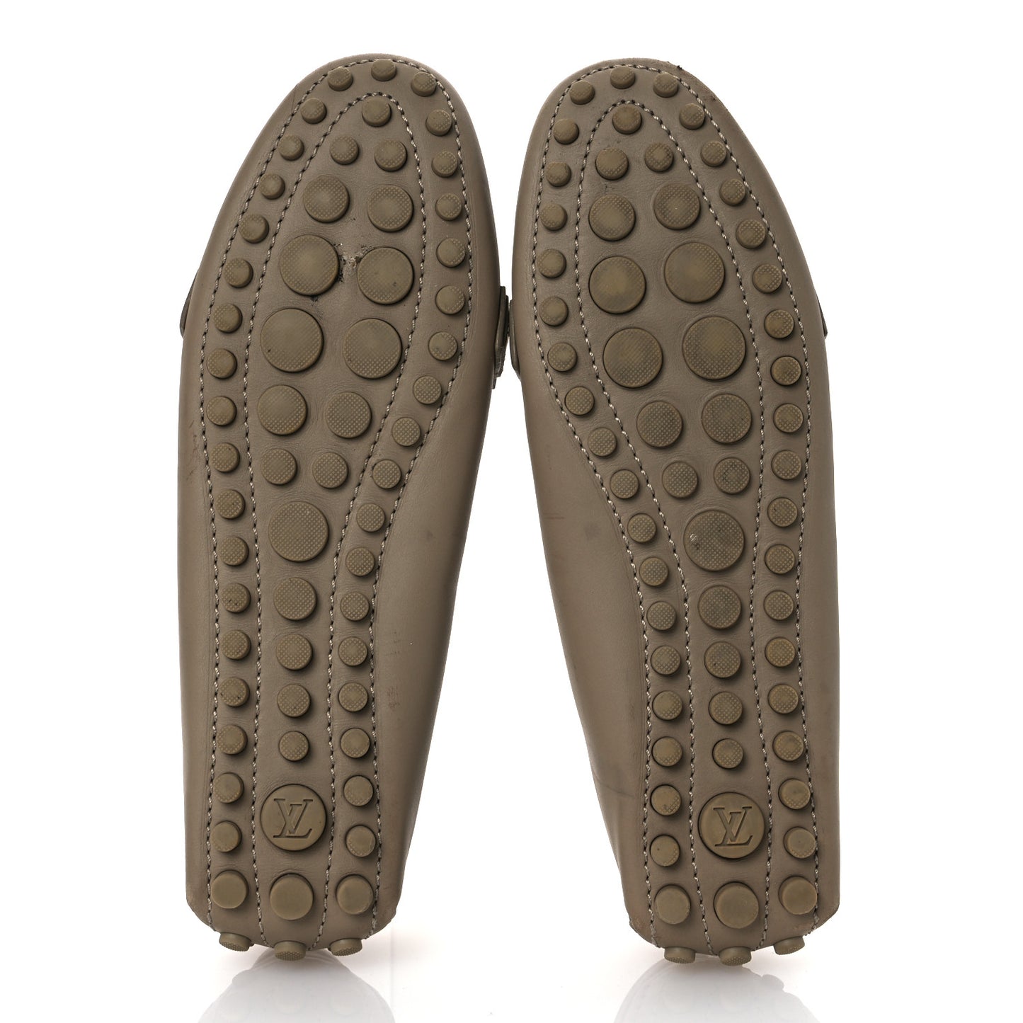 Calfskin Oxford Loafers 37.5 Beige White
