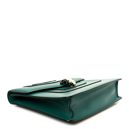Bulgari Calfskin Serpenti Forever Snake Strap Crossbody Bag Emerald Green 4 of 11