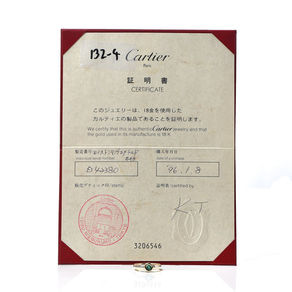 Cartier 18K Pink Yellow White Gold Emerald Ring 48 4.5 9 of 9