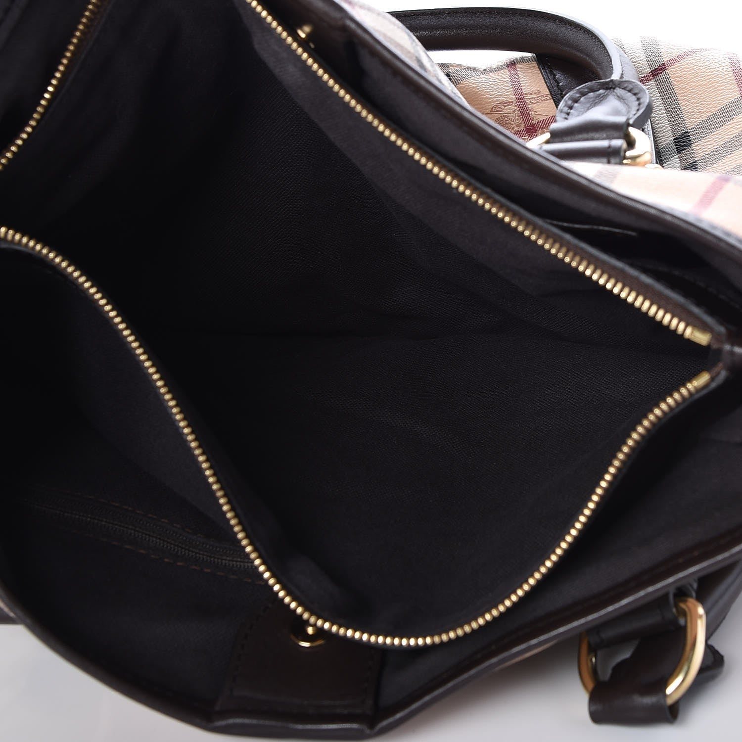 Burberry Haymarket Check Large Northfield Tote Chocolate 5 of 11