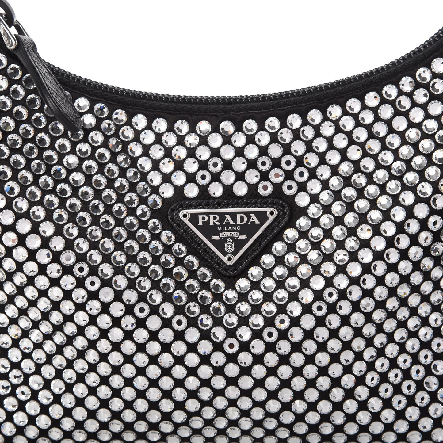 Satin Crystal Mini Re-Edition 2000 Bag Cristal