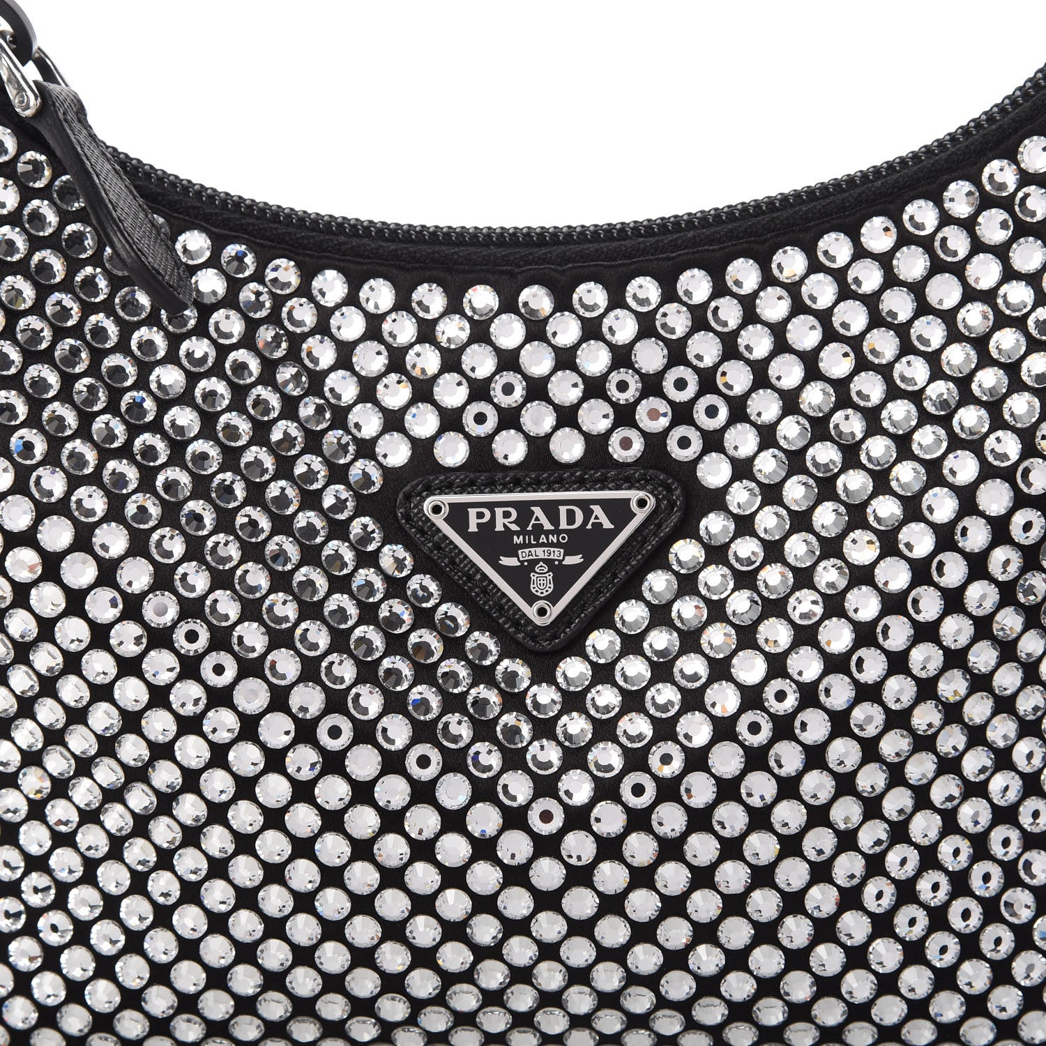 Prada Satin Crystal Mini Re-Edition 2000 Bag Cristal 10 of 12