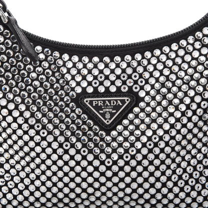 Prada Satin Crystal Mini Re-Edition 2000 Bag Cristal 10 of 12