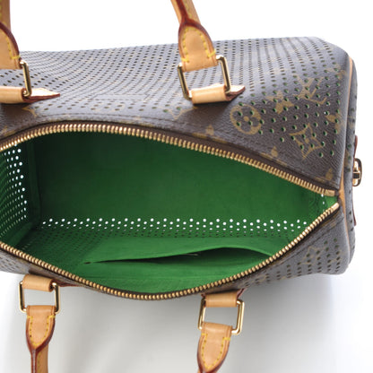 Louis Vuitton Monogram Perforated Speedy 30 Green 5 of 6