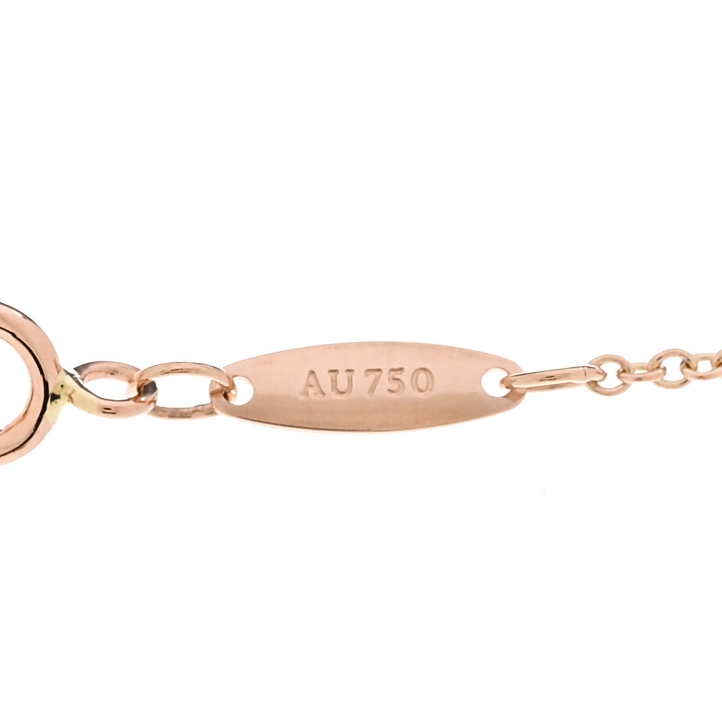 18K Rose Gold Diamond .31ctw Elsa Peretti Diamonds by the Yard Sprinkle Necklace