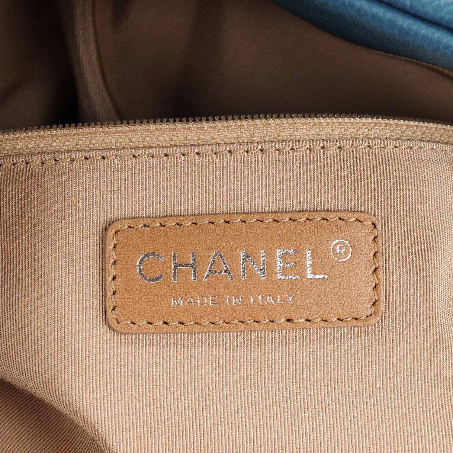 Chanel Caviar Quilted Timeless CC Tote Blue 7 of 8