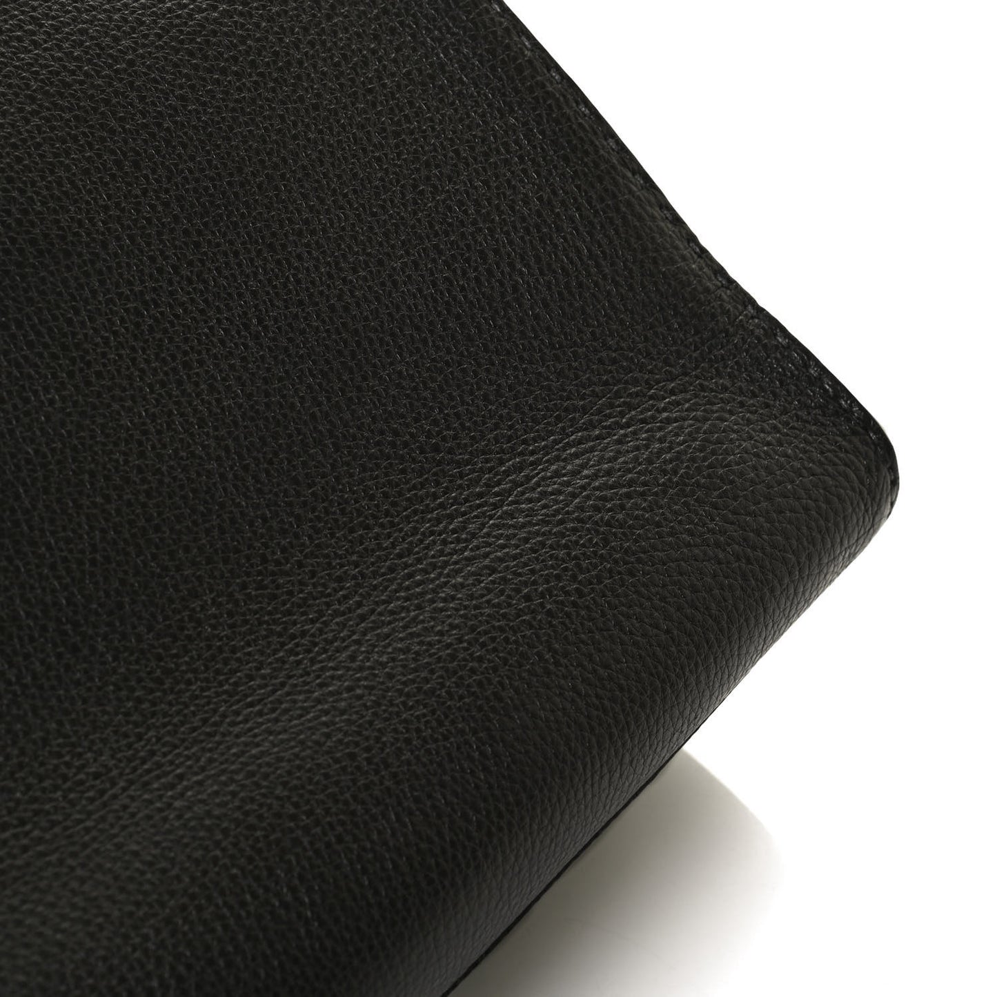Calfskin Romano Selleria Monster Eyes Large Mens Peekaboo Iconic Essential Satchel Black White