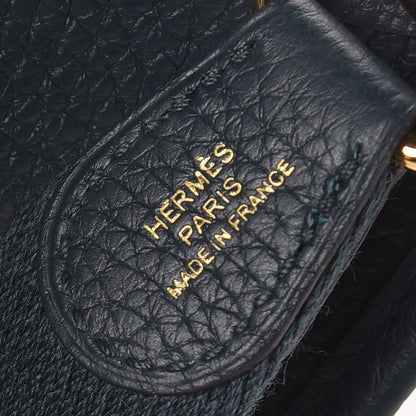 Hermes Taurillon Clemence Evelyne TPM Vert Cypress 8 of 9