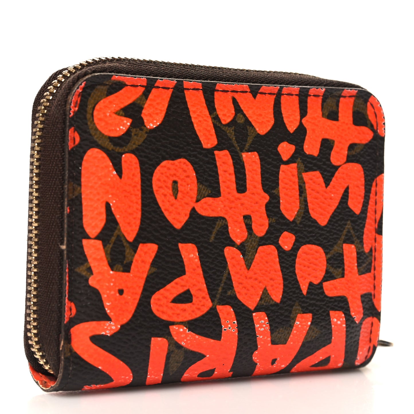 Monogram Graffiti Zippy Coin Purse Orange
