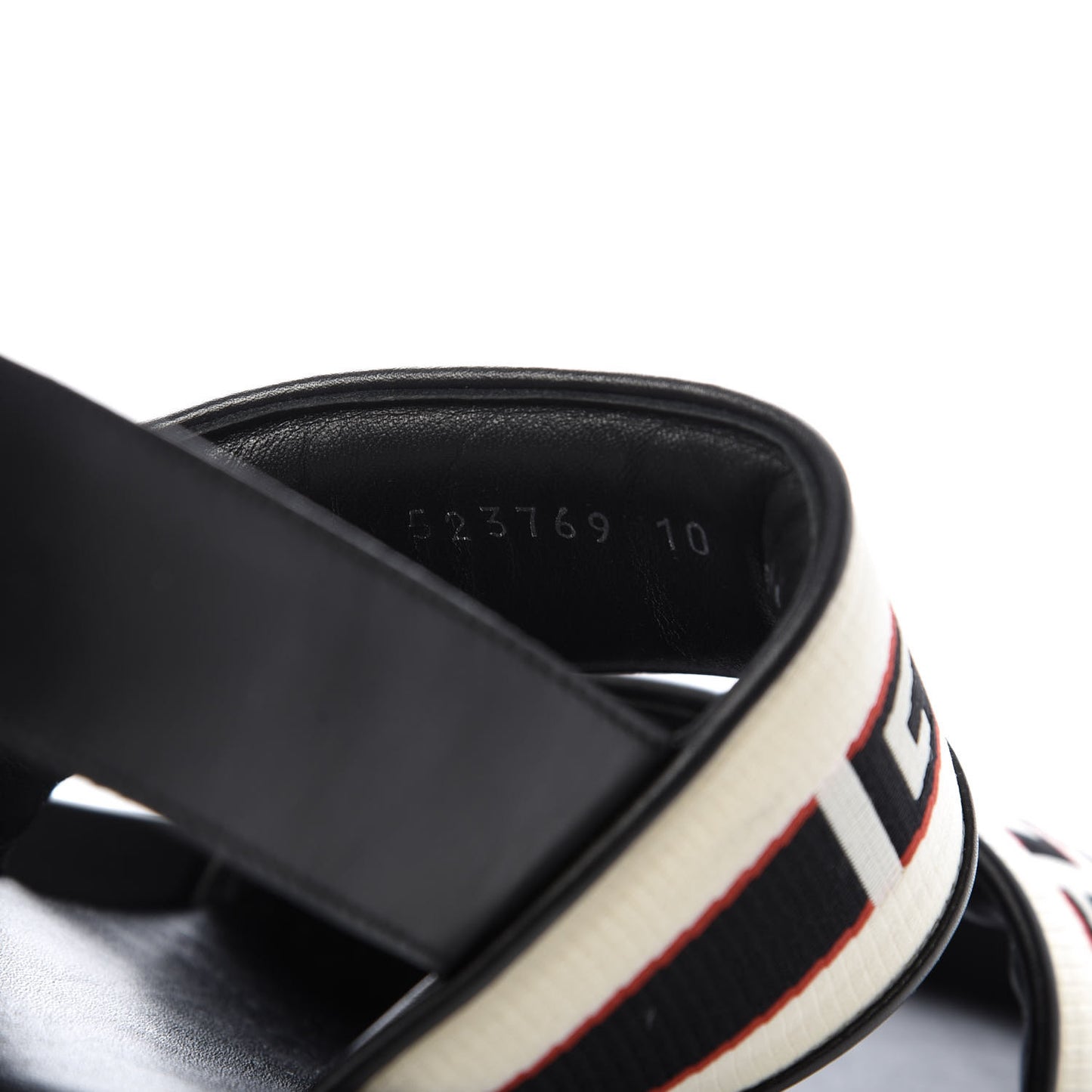 Nylon Cirano Lux Stripe Mens Cleat Sole Slingback Sandals 10 Ecru Poppy Black