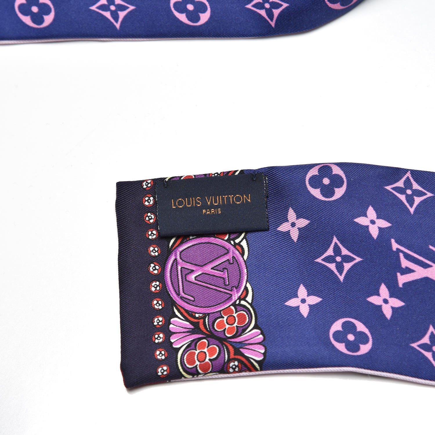 Louis Vuitton Silk Monogram World Of Love Bandeau Rose 4 of 5