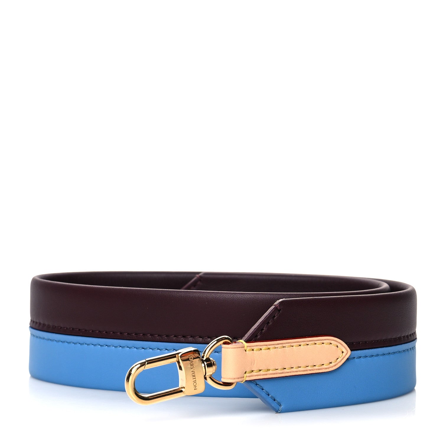 Louis Vuitton Calfskin Cluny MM Shoulder Strap Blue Glacial 1 of 3