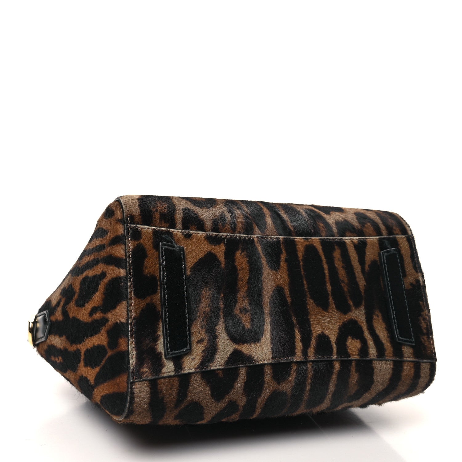Givenchy Calf Hair Box Calfskin Leopard Print Mini Lock Antigona Shoulder Bag Black Brown 4 of 11