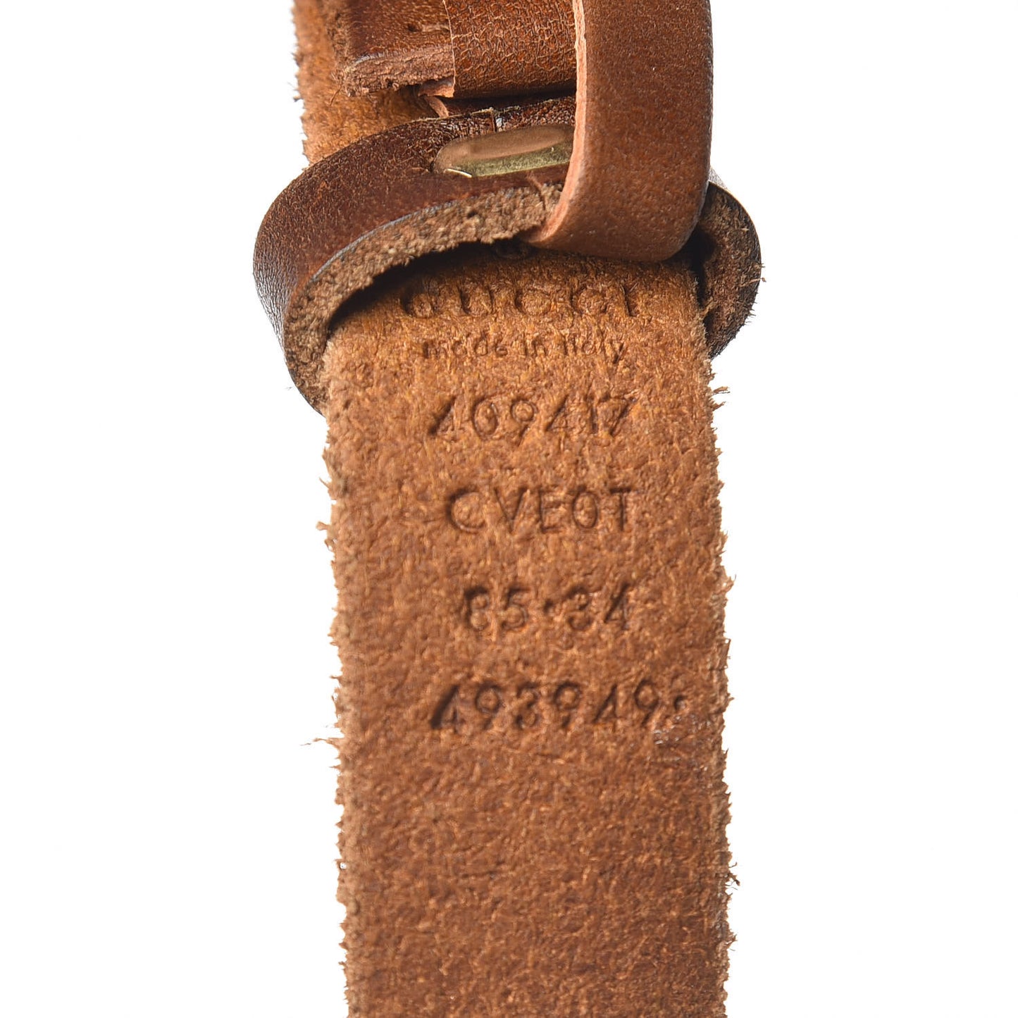 Faded Calfskin Double G 20mm Belt 85 34 Cuir