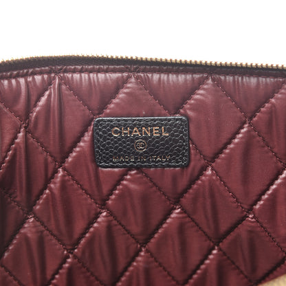 Chanel Caviar Quilted Large Cosmetic Case Black 6 of 10