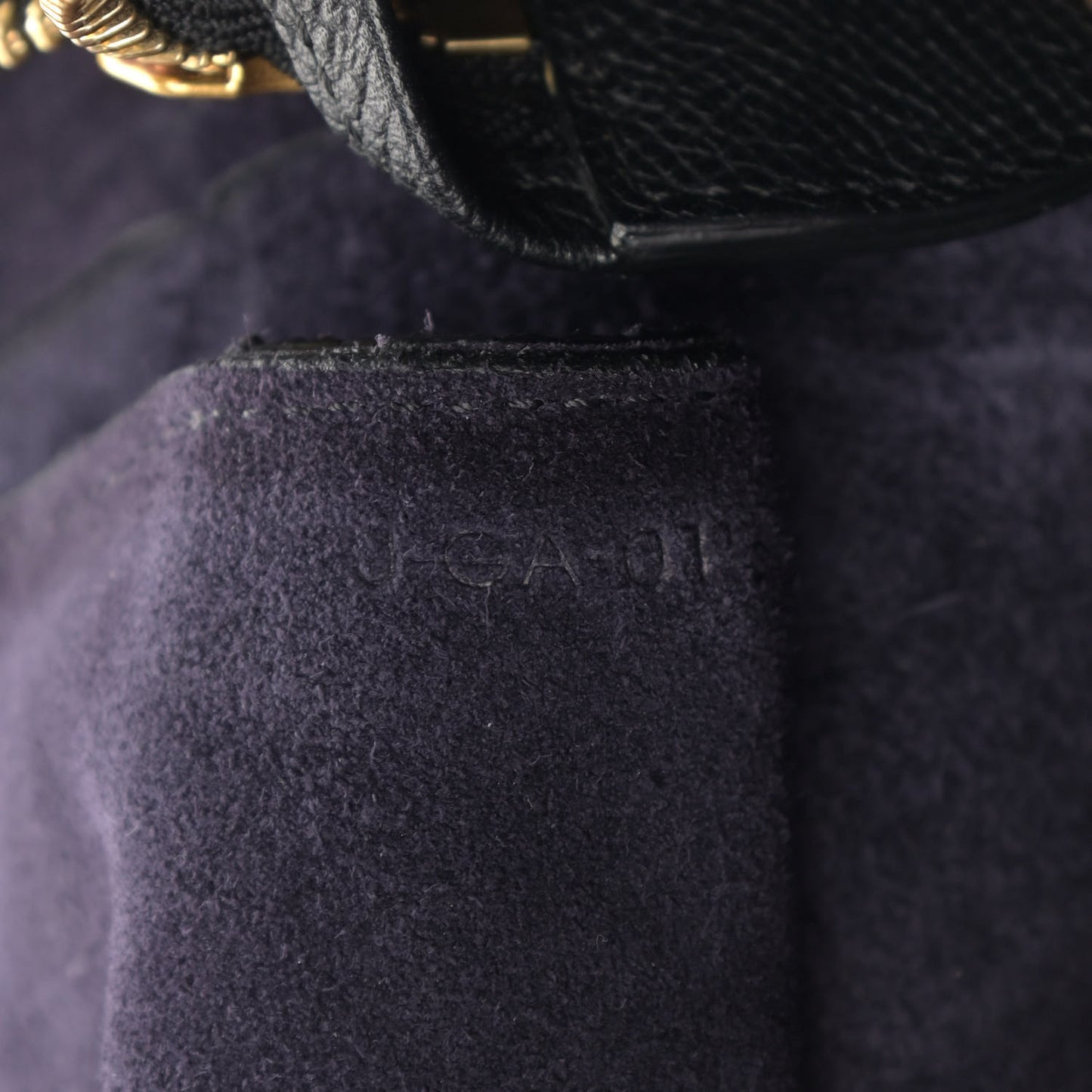 Grained Calfskin Mini Belt Bag Black