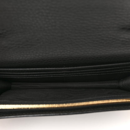 Gucci Calfskin Mini GG Marmont Chain Wallet Black 5 of 10
