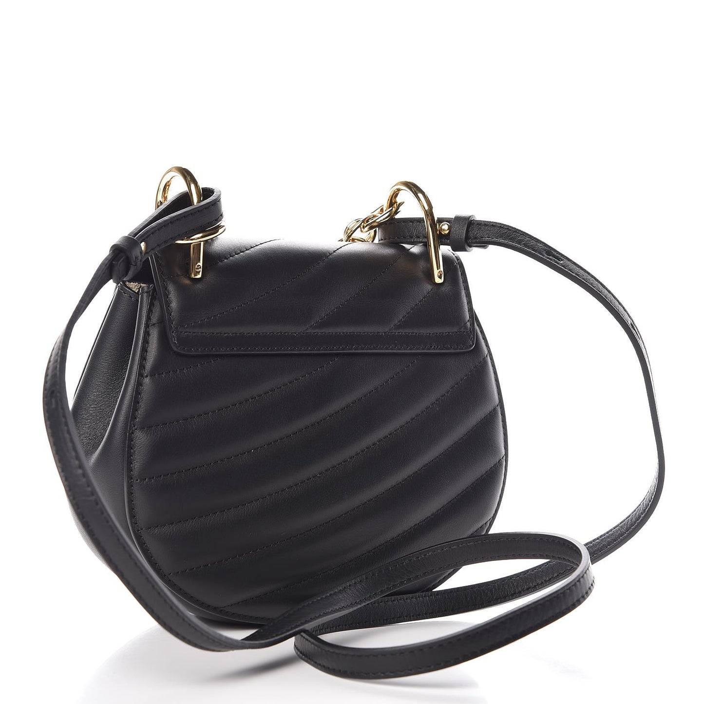 Calfskin Quilted Mini Drew Bijou Shoulder Bag Black