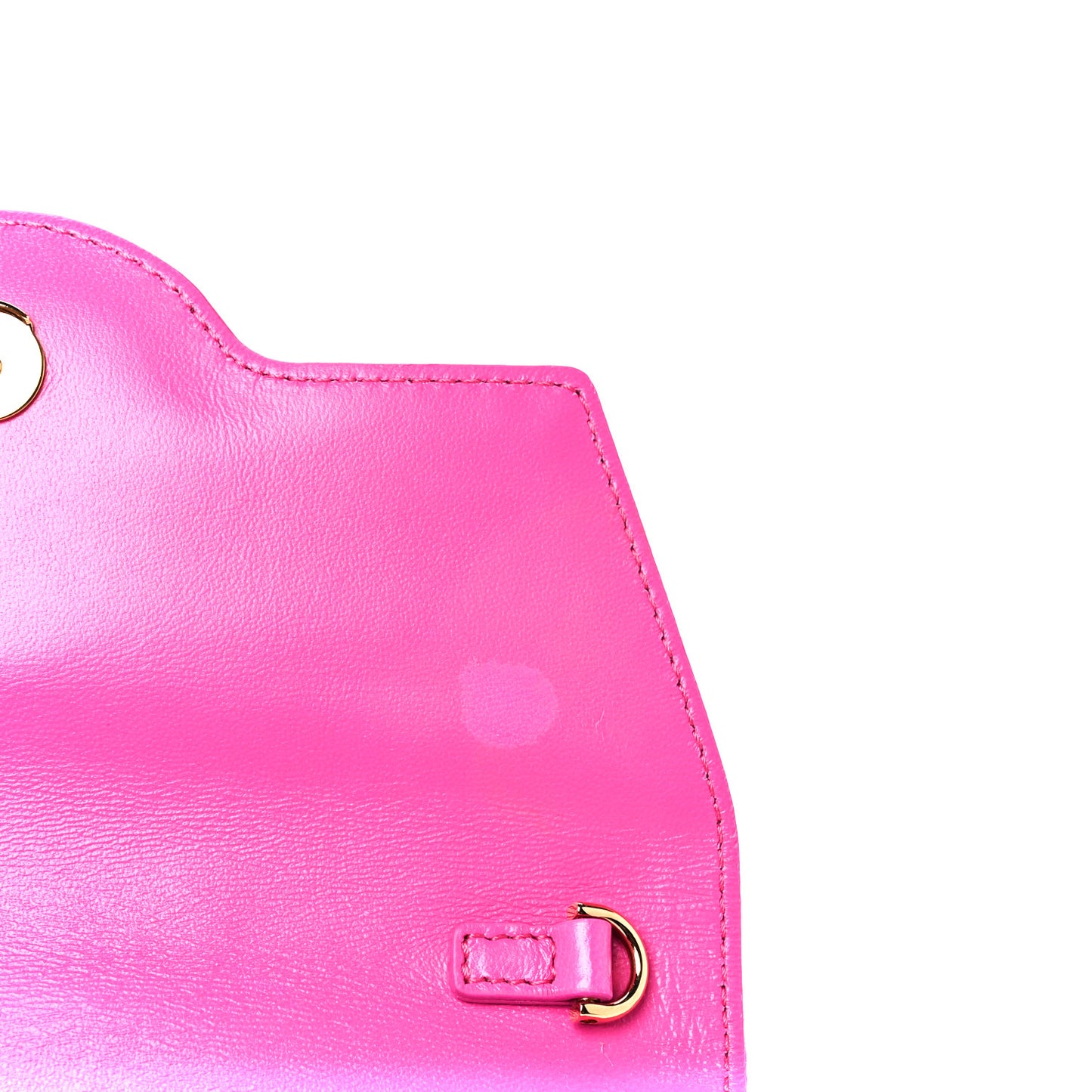 Satin Crystal Embellished La Medusa Pouch On Chain Pink