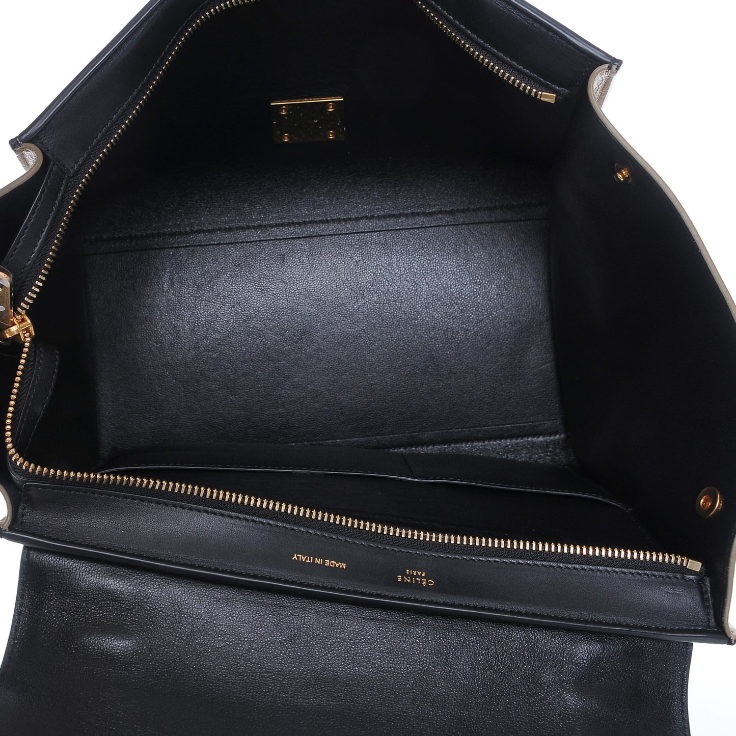 Elephant Calfskin Small Tri-Color Trapeze