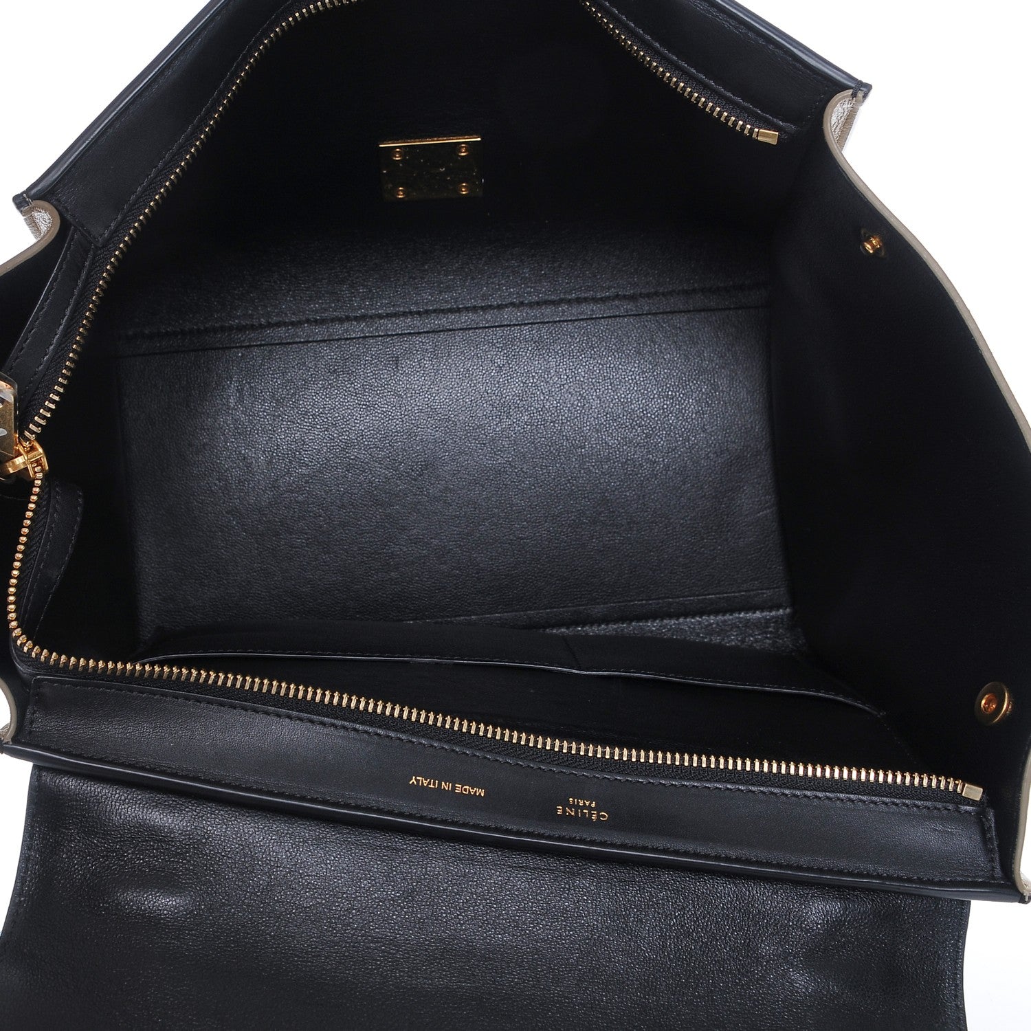 Celine Elephant Calfskin Small Tri-Color Trapeze 4 of 7