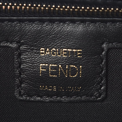 Fendi Nappa FF 1974 Embossed Baguette Black 9 of 11