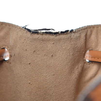 MCM Visetos Studded Drawstring Bag Cognac Gold 7 of 8