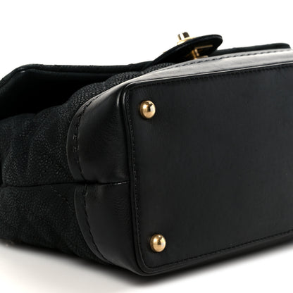 Chanel Iridescent Grained Calfskin Medium Globe Trotter Flap Black 10 of 11