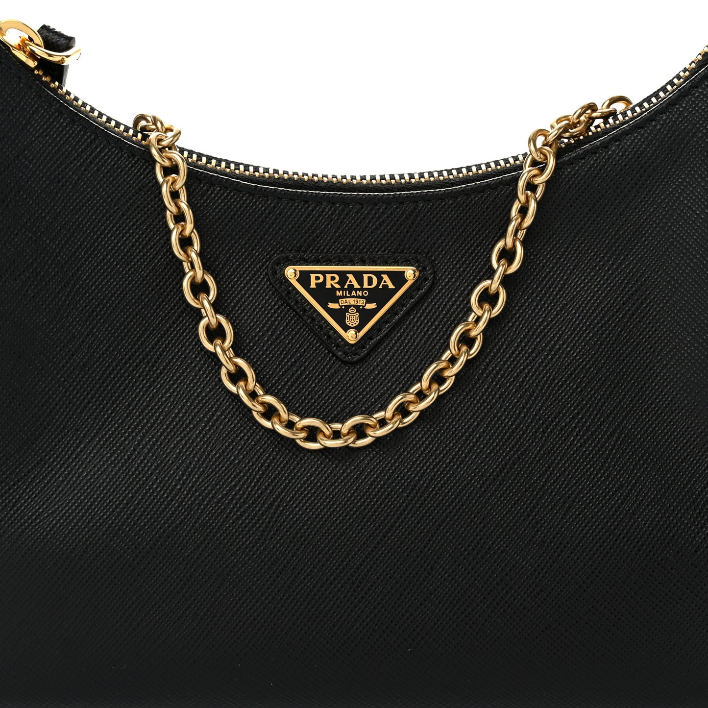 Saffiano Lux Re-Edition 2005 Shoulder Bag Black
