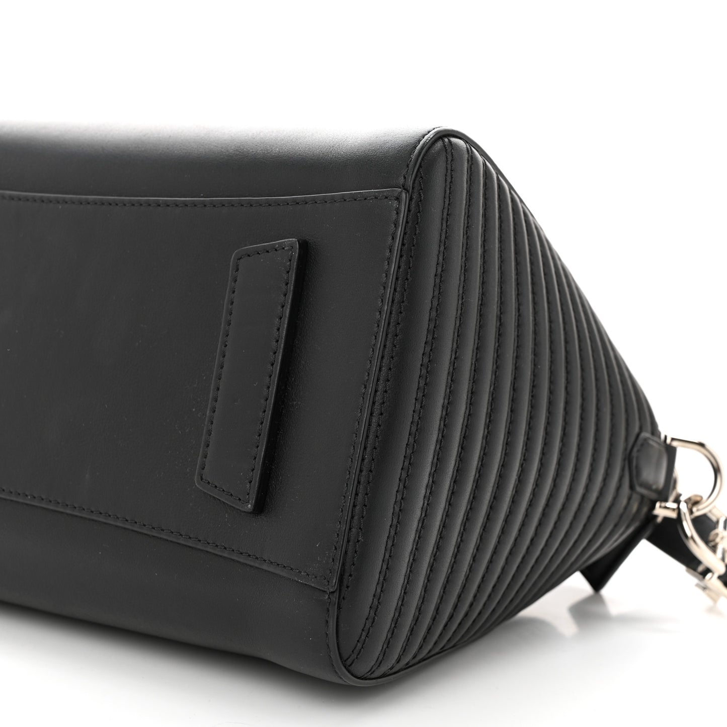 Smooth Calfskin Stitched Small Antigona Black