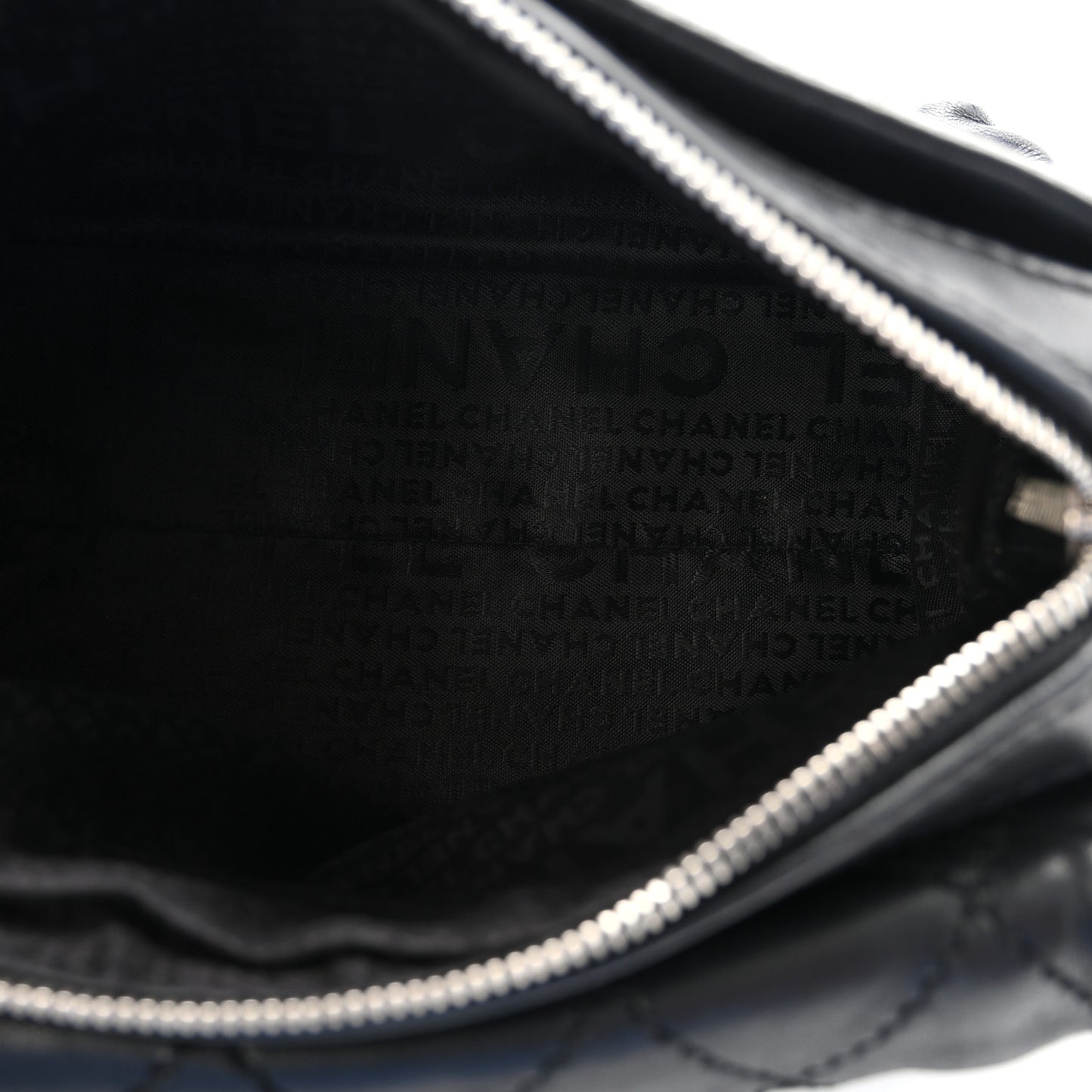 Lambskin Quilted Bowler Flap Shoulder Bag Black