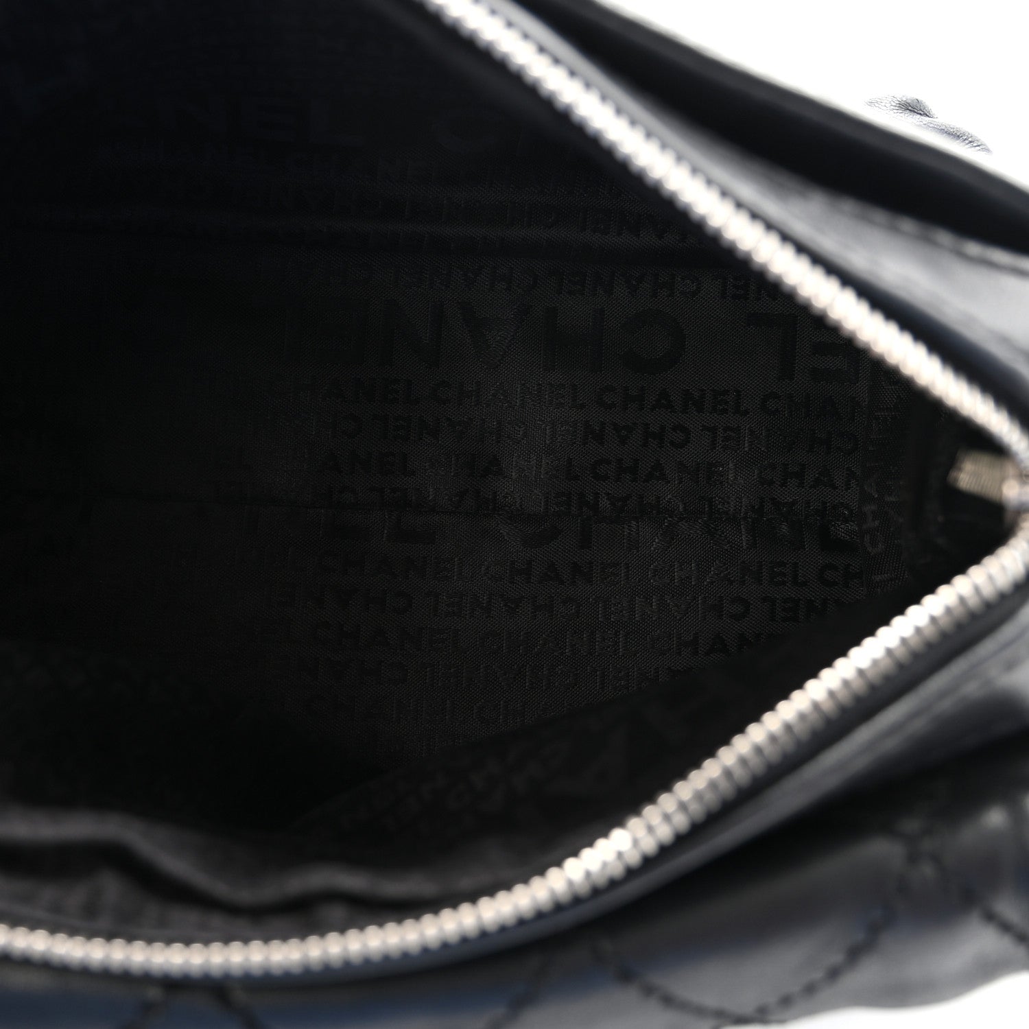 Chanel Lambskin Quilted Bowler Flap Shoulder Bag Black 5 of 10