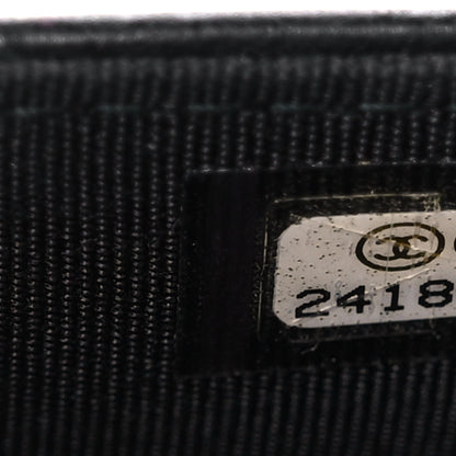 Chanel Crumpled Calfskin Quilted Wallet On Chain WOC So Black 8 of 16