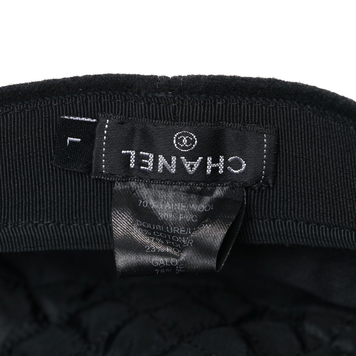 Wool Patent CC Cap Hat L Black