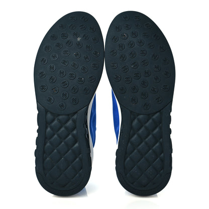 Chanel Mesh Lycra Thermoplastic Mens Sneakers 43 Blue 5 of 9